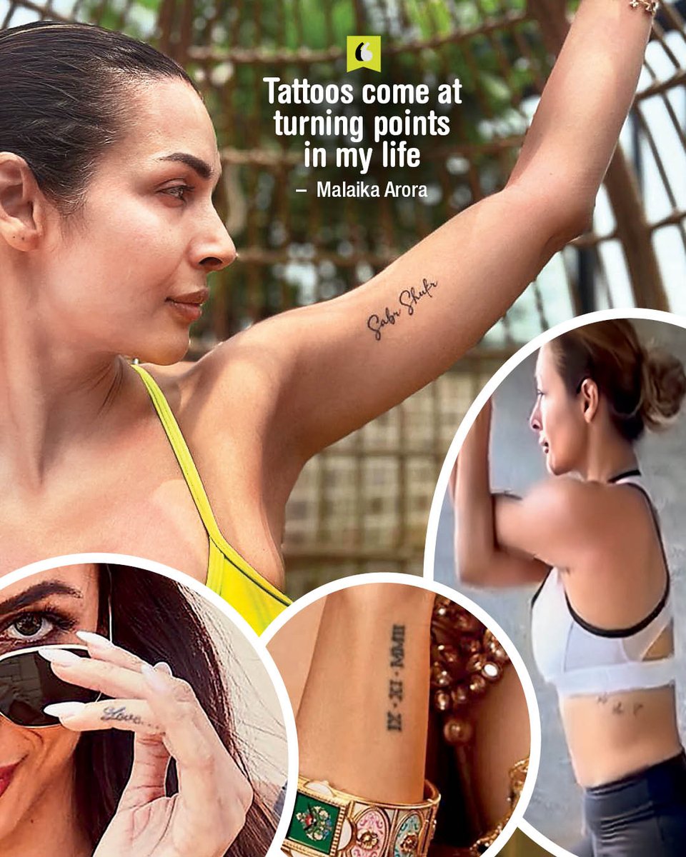 At a recent red carpet event, #MalaikaArora's new tattoo caught everyone’s attention

We spoke to Malaika about this new addition to her life, the thought behind it and more

Read: tinyurl.com/mph6bs8e

#Tattoo #celebs #bollywood