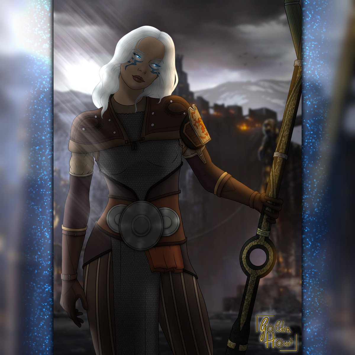 Goldenh12137256's tweet photo. Here is Karijsta Hawke, #ChampionofKirkwall, my oc from #DragonAge 2 🗡️✨
#oc #originalcharcter #dragonageii #da2 #hawke #dragonage2 #fenris #hawke #warrior #sword #mage #dnd #dungeonsanddragons #bioware #kirkwall #fereled #artistsonx #art #artist #drawing #ArtistOnTwitter https://t.co/9SBdItF2iY