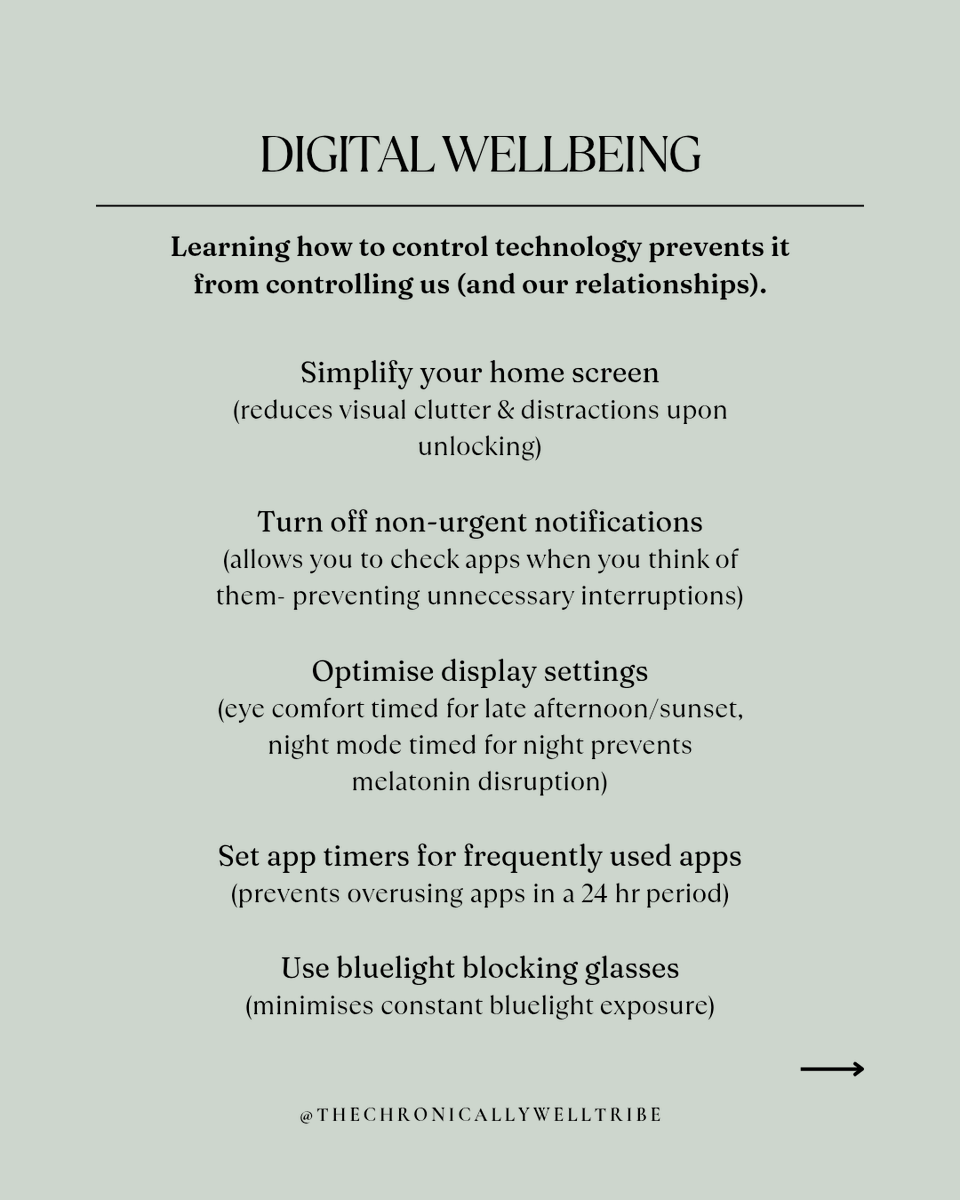 TCWtribe's tweet photo. In this digital age of tech becoming ever more intertwined with our lives, it's a worthwhile task learning how to control it, so it doesn't control us.

What did I miss? Drop your ideas below👇

.
.
.
.
.
#digitalworld #digitalhealth #digitalwellbeing #technology https://t.co/Z81TzRPrU4