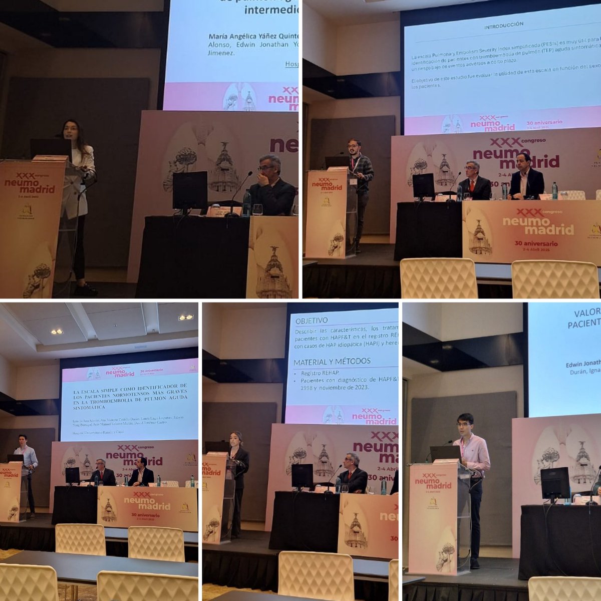 Orgullosos de nuestros residentes exponiendo sus trabajos de investigación en el #XXXcongresoneumomadrid <a href="/NeumoMadrid/">Neumomadrid</a>