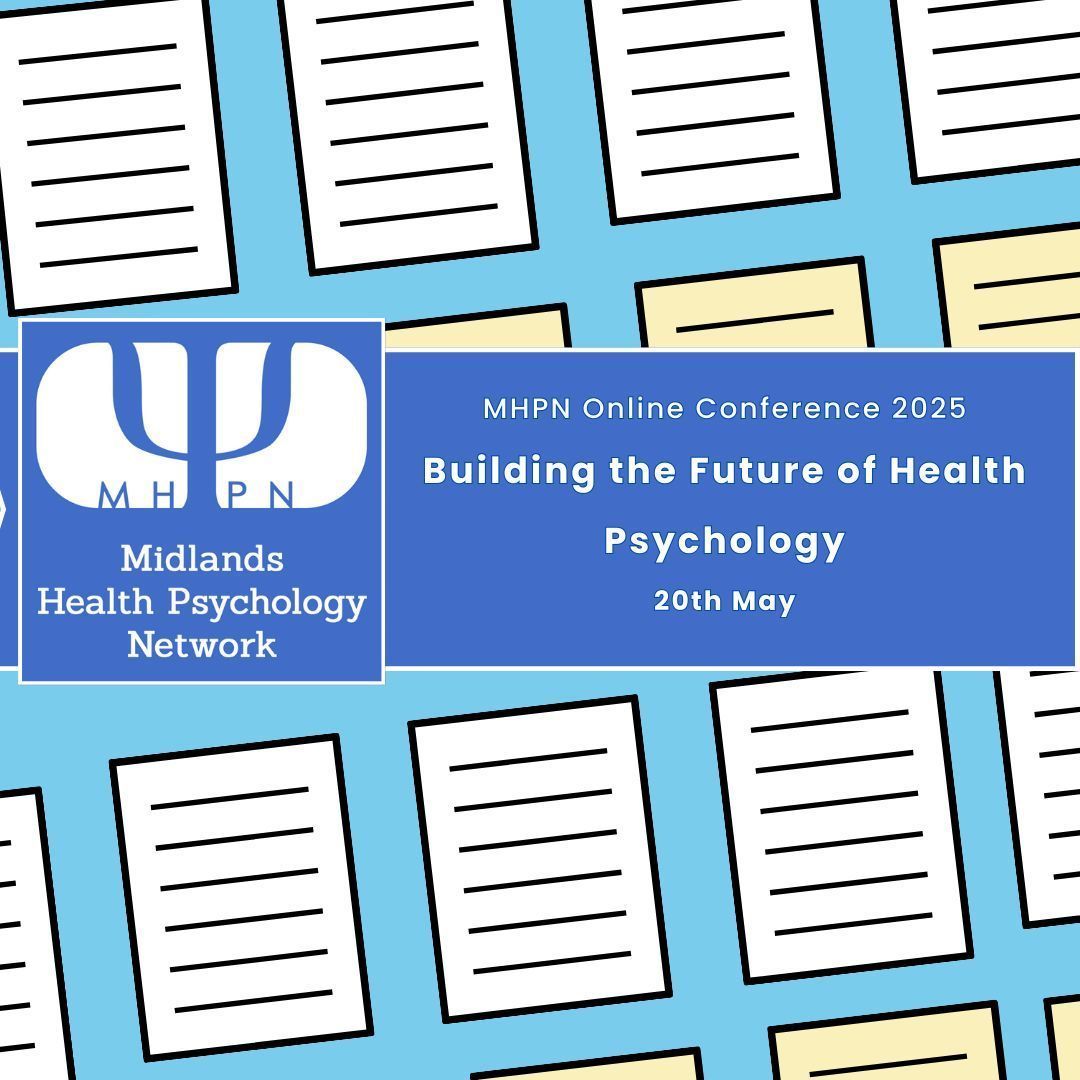 MidsHealthPsych's tweet image. 📣 Reminder to register for the MHPN Annual Conference!
&quot;Building the Future of Health Psychology&quot;. 

🗓️ 20 May 2025 | ⏰ 10am-4pm | 💻 Online

Sign up now and be part of shaping the future of health psychology!

midshealthpsych.com/conference-202…
#HealthPsychology #MHPNConference