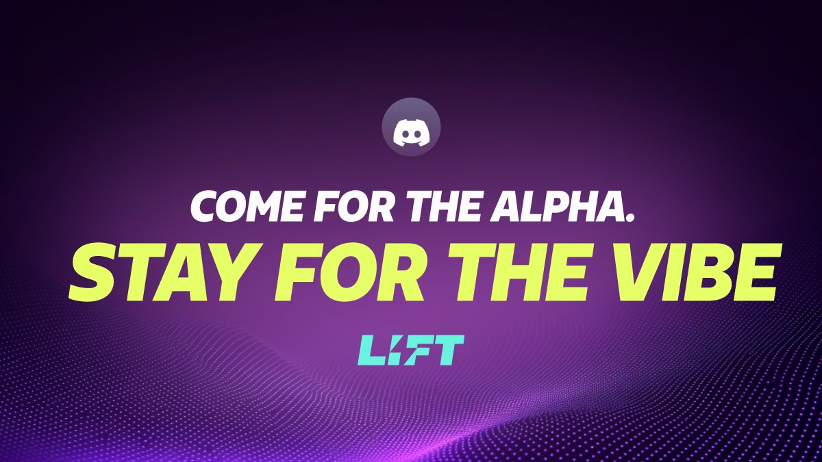 Our Discord isn’t just for updates.

It's where the most engaged conversations live.

 Get in early, stay ahead 👉 discord.gg/liftdata