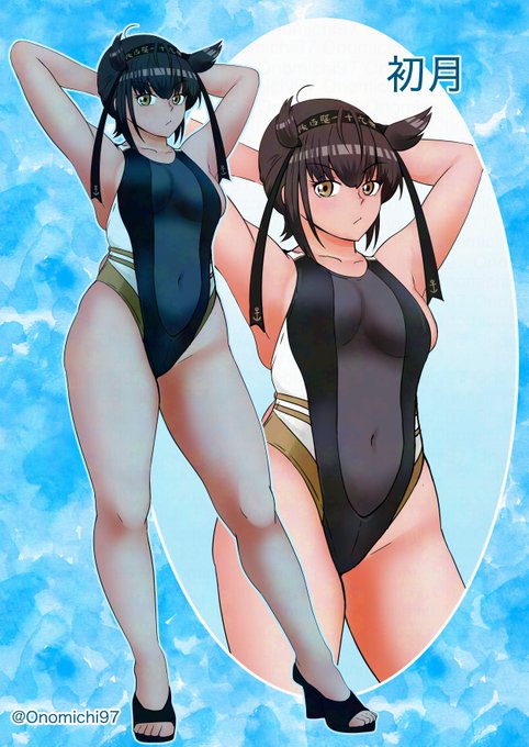 ツキツキツキツキ ツキ ツキ 初月くん
たいくうはあざやかだよ いっきゅうひん
しょくせいかつは からっきしだよ さんきゅうひん
 #艦これ版真剣お絵描き60分一本勝負_20250403 