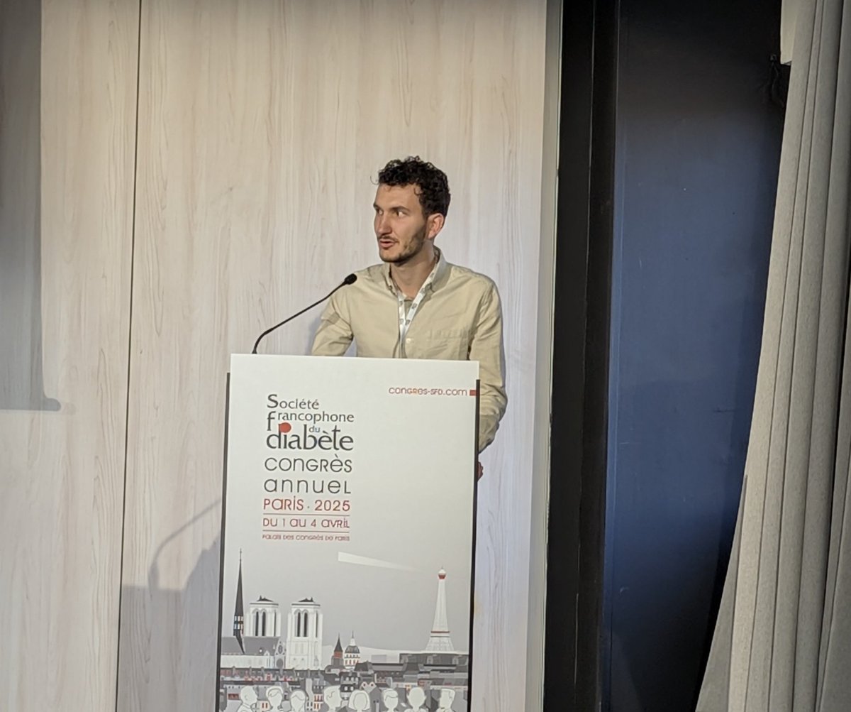 Brice Angot <a href="/IRADIPOLC3M/">IROD Lab</a> présente ses travaux sur la mécanosensibilité des adipocytes bruns au congrès de la société francophone du diabète.