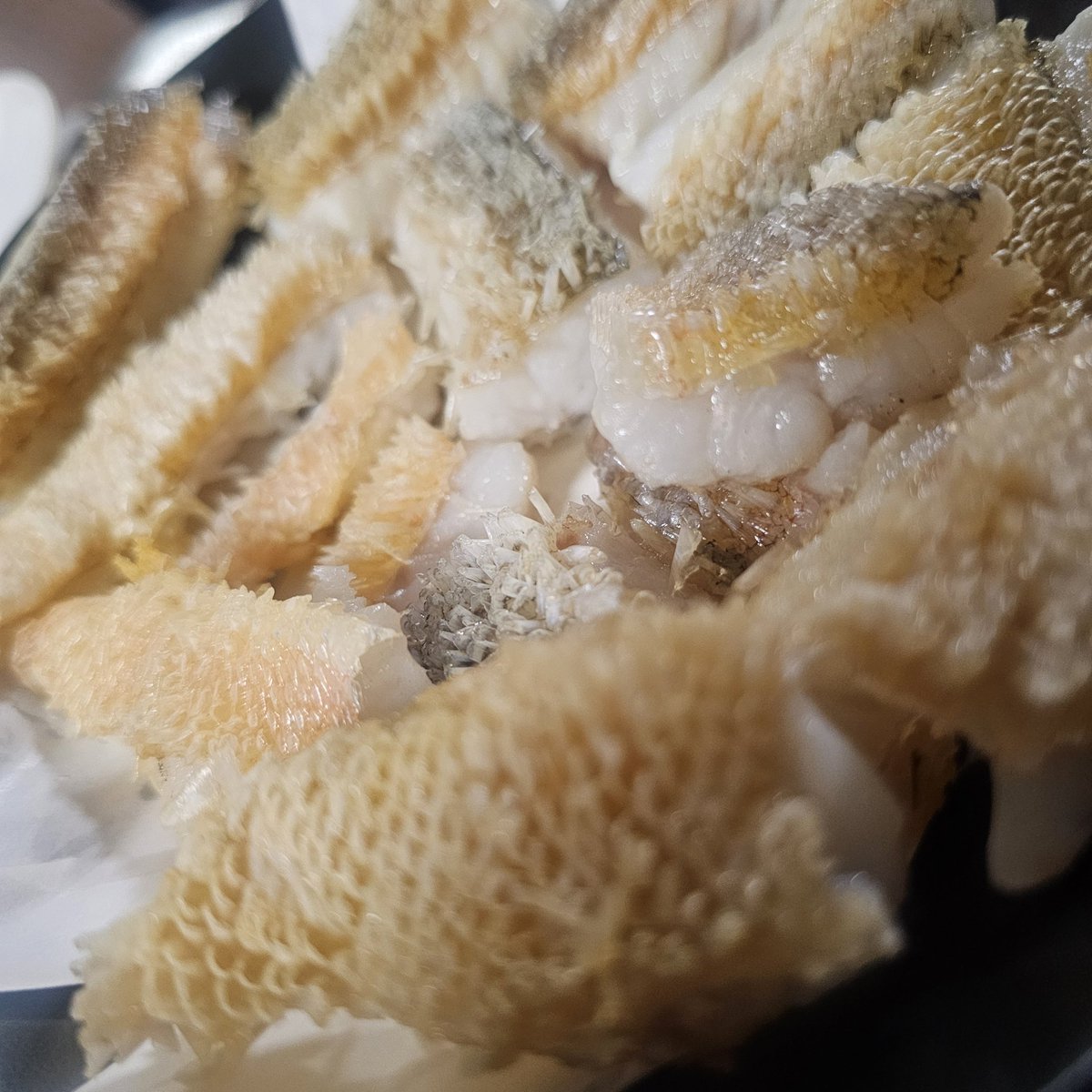 n_elfi_r's tweet image. 白甘鯛〜💕
大好物の松笠揚げ🫶