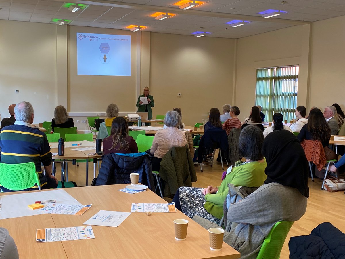 LCHNHSTrust's tweet photo. It’s been a lovely morning hearing about all the fantastic work that has been done so far supporting 2,413 vulnerable people in Leeds with person centred care through working with our #thirdsector partners. #Enhanceprogramme @LeedsOPF https://t.co/xrlxjO6SuH
