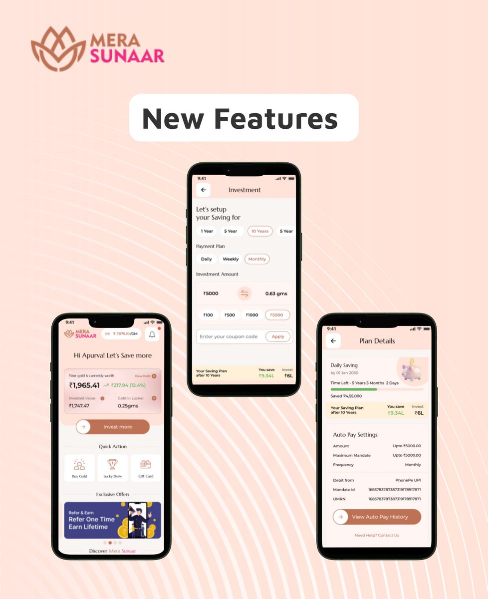 MeraSunaar's tweet image. Exciting News! Mera Sunaar is Now on iOS📱

We’ve upgraded your gold shopping experience with a brand-new design, seamless navigation, and powerful security features. 💎🚀

Swipe through to explore the new features 📲✨

#MeraSunaar #NowOniOS #AppUpdate #GoldInvestment