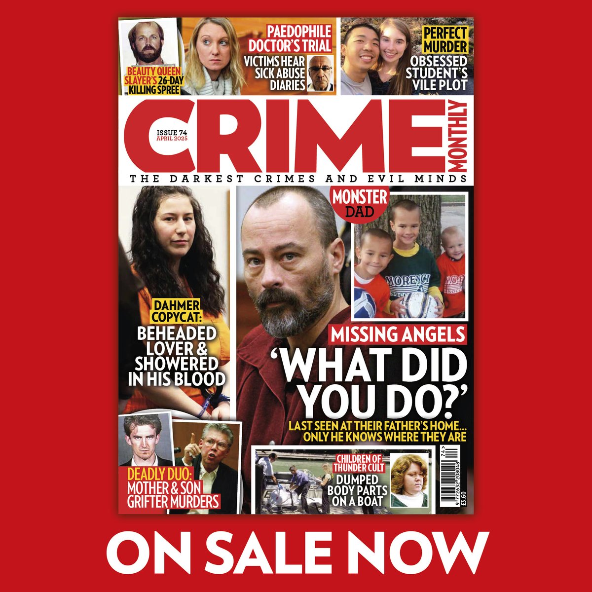 The April issue is out! This month, what happened to three missing boys, the student who planned a ‘perfect murder’, the cult leader whose desire for money led to multiple deaths, the spy cops scandal and much more. Out now in all good stores <a href="/readly/">Readly</a> and greatmagazines.co.uk/crime