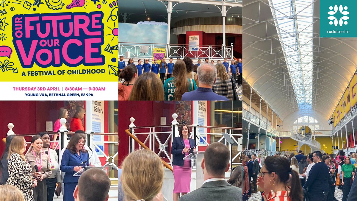 Rudd Centre Cambridge (@ruddcambridge) on Twitter photo Energising morning! Dr Iris Ji, Xiaoning Zhang & Nina Rowley were thrilled to attend <a href="/ChildrensComm/">Children's Commissioner for England</a> #ourfutureourvoice reception <a href="/young_vam/">Young V&A</a> with inspiring speeches by <a href="/V_and_A/">V&A</a> Dir <a href="/TristramHuntVA/">Tristram Hunt</a>, Dame Rachel de Souza & Rt Hon <a href="/bphillipsonMP/">Bridget Phillipson</a> Secretary of State for Education. Energising morning! Dr Iris Ji, Xiaoning Zhang & Nina Rowley were thrilled to attend <a href="/ChildrensComm/">Children's Commissioner for England</a> #ourfutureourvoice reception <a href="/young_vam/">Young V&A</a> with inspiring speeches by <a href="/V_and_A/">V&A</a> Dir <a href="/TristramHuntVA/">Tristram Hunt</a>, Dame Rachel de Souza & Rt Hon <a href="/bphillipsonMP/">Bridget Phillipson</a> Secretary of State for Education.
