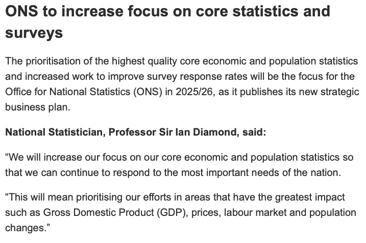 rcolvile's tweet photo. Striking acknowledgement from @ONS of the increasing concern about its output - suggests they haven't actually been focusing enough on this stuff... https://t.co/7bmKjHB1AN
