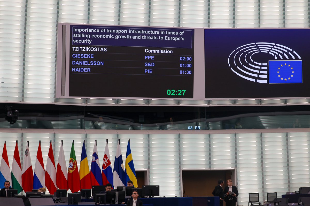 At the European Parliament in Strasbourg, I emphasized the EU’s commitment to completing the TEN-T core network by 2030.

There will be no prosperity in Europe without stability and security. Making the most of our transport network to guard that stability, reinforce our security