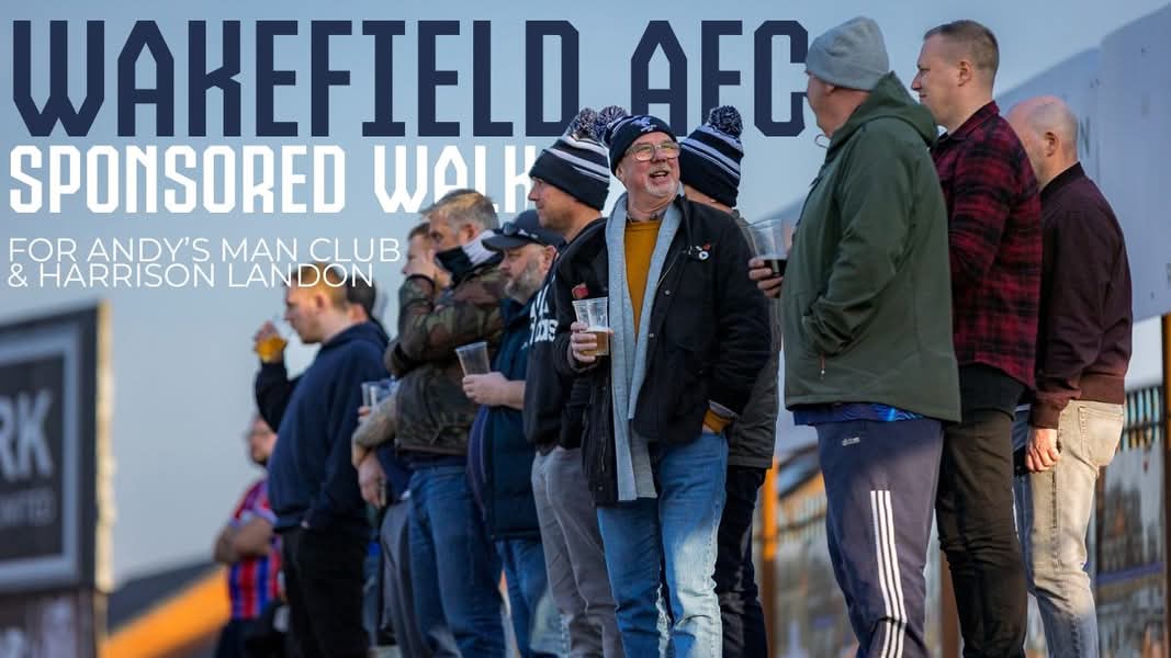Wakefield AFC (@wakefield_afc) on Twitter photo πΆββοΈ | πππ₯π€ ππ’ππ‘ πππ€ππ²
A reminder that a number of Falcons fans are doing a sponsored walk for our game away at Athersley Rec FC on Saturday 5th April to raise money for both <a href="/andysmanclubuk/">#ANDYSMANCLUB</a> & Harrison Landon - an Athersley Rec player who suffered a double leg break πΆββοΈ | πππ₯π€ ππ’ππ‘ πππ€ππ²
A reminder that a number of Falcons fans are doing a sponsored walk for our game away at Athersley Rec FC on Saturday 5th April to raise money for both <a href="/andysmanclubuk/">#ANDYSMANCLUB</a> & Harrison Landon - an Athersley Rec player who suffered a double leg break