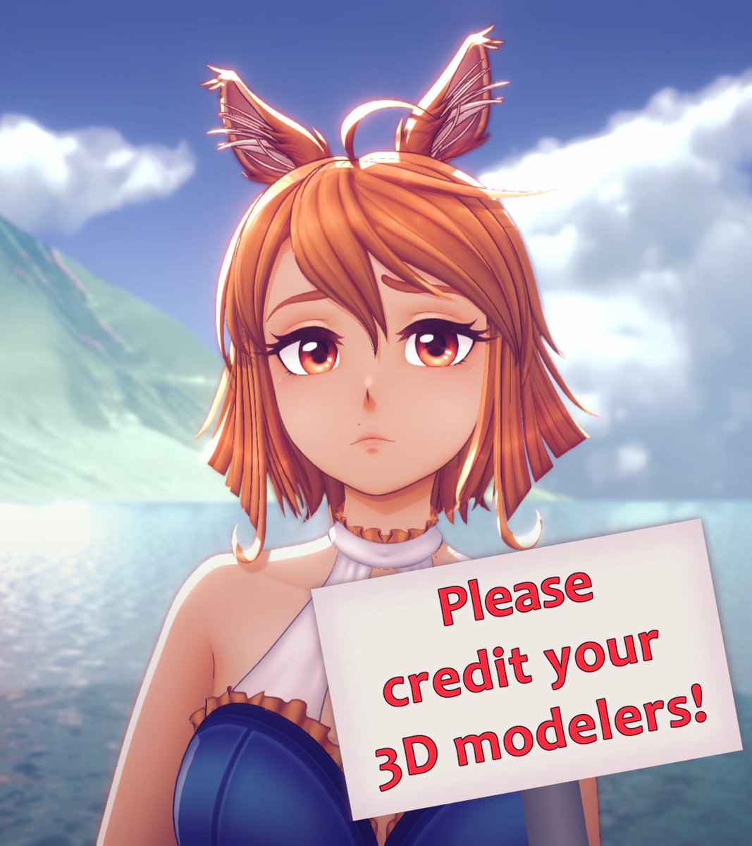 3D Vtubers! 
Please credit your modelers, unless they explicitly say they don't want to be credited! 
We work so hard, often in the team of just a single person handling every step of 3D model creation. 
Every person deserves the credit and recognition for their hard work!