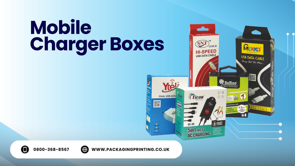 packprint_co_uk's tweet image. ⚡ Strong, Secure &amp;amp; Branded Mobile Charger Boxes!
Protect and promote your mobile chargers with custom packaging. Durable, professional, and designed to enhance brand visibility. Perfect for retail &amp;amp; online sales!
#MobileChargerBoxes #TechPackaging #CustomBoxes #RetailSolutions