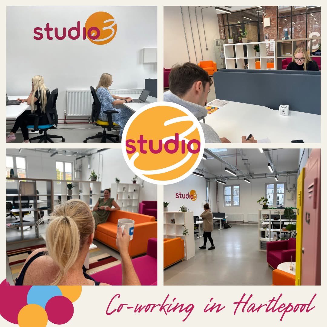 Studio 3 is a modern co-working space that will brighten up your working day! 

If you're tired of working from home or from a busy coffee shop, co-working  could work for you! 

Book here: investinhartlepool.co.uk/the-bis/studio…