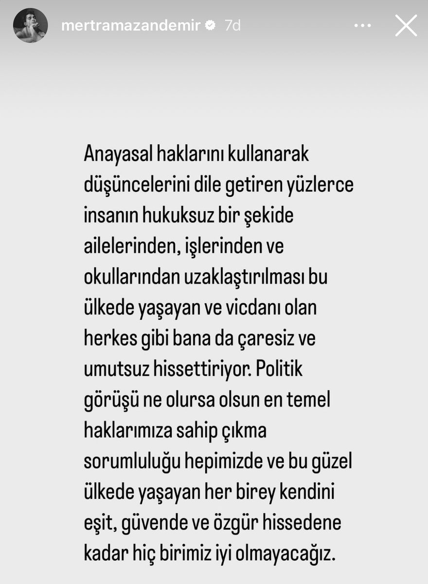 #MertRamazanDemir’den açıklama…