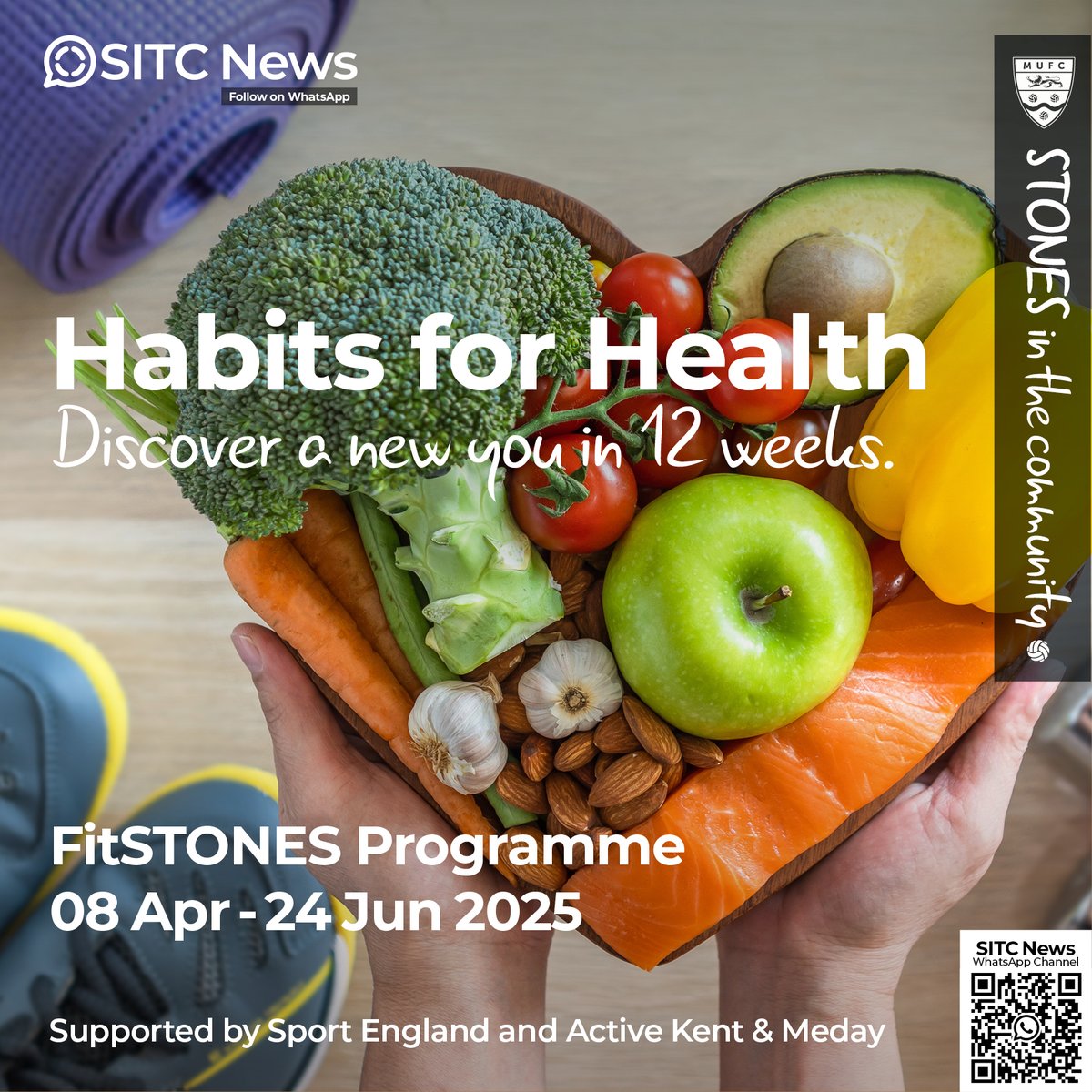 STONES in the community (@stonestrust) on Twitter photo Yes - your chance to discover in 12 weeks how to change the habits you've grown into with regards food and exercise that will enable a fitter and healthier you. Find out more on or website stonesinthecommunity
<a href="/maidstoneunited/">Maidstone United</a>
#habitsforhealth #stonesinthecommunity Yes - your chance to discover in 12 weeks how to change the habits you've grown into with regards food and exercise that will enable a fitter and healthier you. Find out more on or website stonesinthecommunity
<a href="/maidstoneunited/">Maidstone United</a>
#habitsforhealth #stonesinthecommunity
