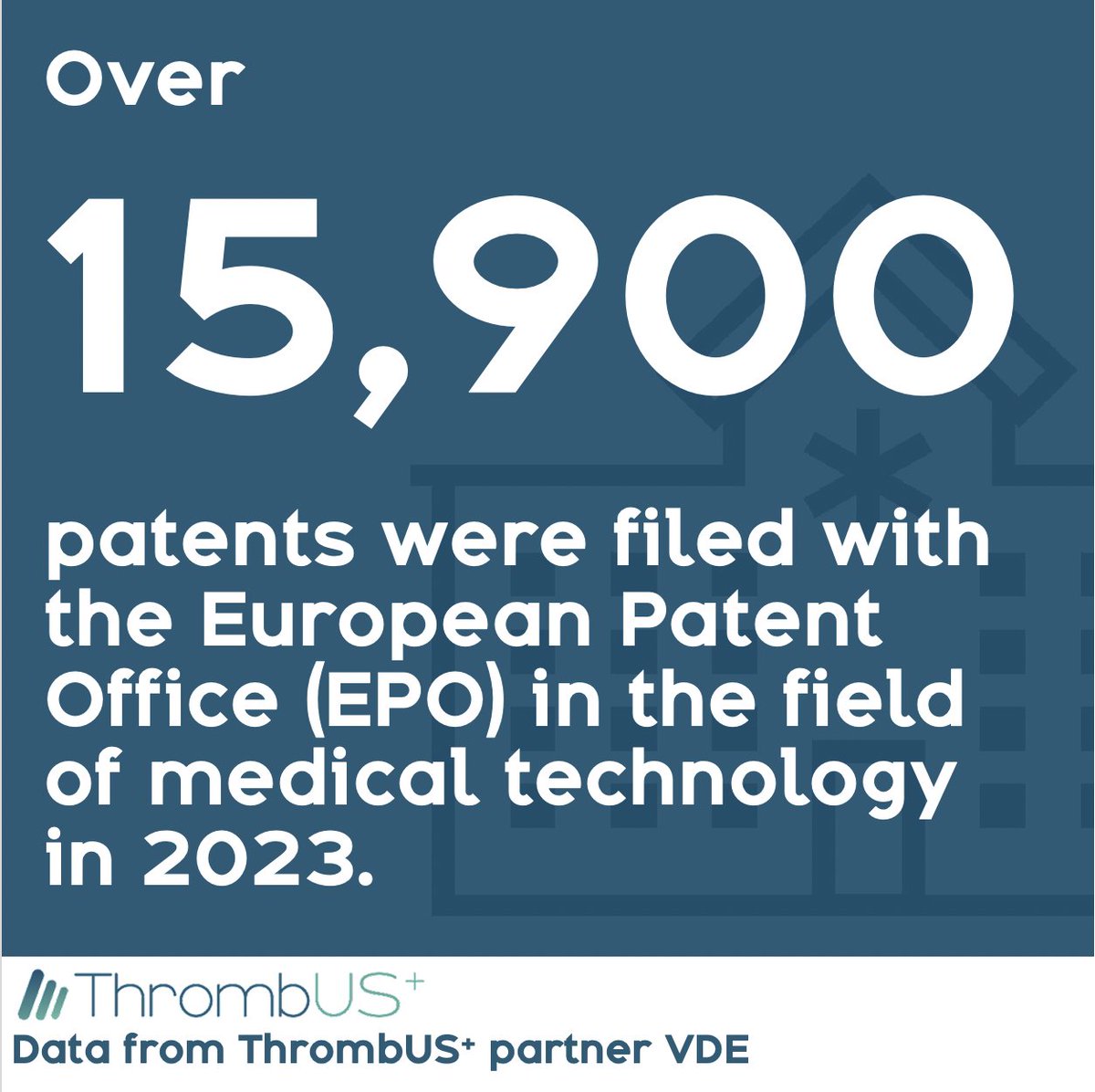ThrombUS+ Horizon Europe Project (@thrombusplus) on Twitter photo Medtech accounts for 8% of patent applications, the second-highest industry in Europe after digital communications. <a href="/EPOorg/">EuropeanPatentOffice</a>
The ThrombUS+ project aims to develop an innovative medical technology for early #DVT detection and prevention.
Data from partner VDE & <a href="/medtecheurope/">MedTech Europe</a> Medtech accounts for 8% of patent applications, the second-highest industry in Europe after digital communications. <a href="/EPOorg/">EuropeanPatentOffice</a>
The ThrombUS+ project aims to develop an innovative medical technology for early #DVT detection and prevention.
Data from partner VDE & <a href="/medtecheurope/">MedTech Europe</a>