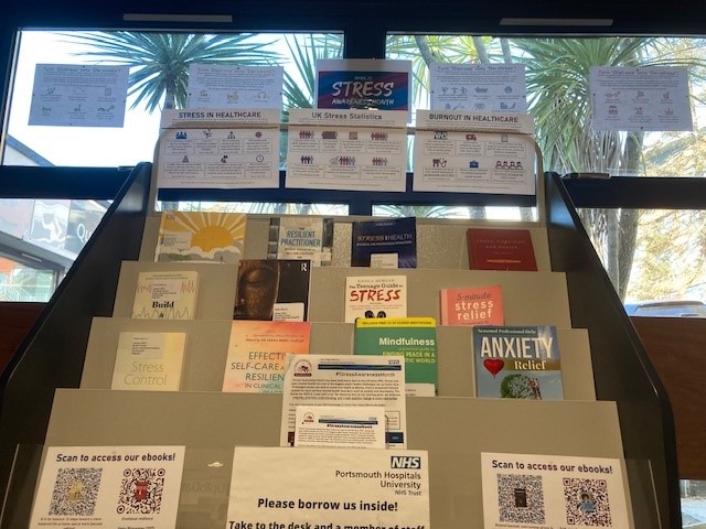 What about looking out the window of our library, spotting the palm trees and imagining you're in L.A?

No, that's not a hospital department, it's California.

The books could be holiday reading, as could our fiction...

De-stress with us today. It's only an e-book away.