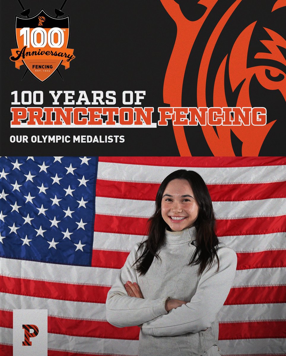 We’re celebrating 100 years of Princeton Fencing! 

Did you know we’ve had 5️⃣ Olympic medalists in our history? Maia Weintraub was the fifth, and first to win gold! 🥇