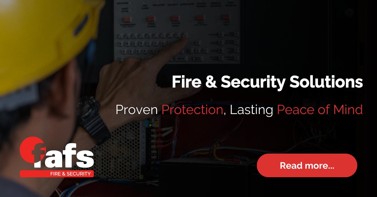 Fire safety &amp; security mean trusting your systems will work when needed. At FAFS, we ensure reliability, compliance &amp; expert support—keeping businesses safe year after year.

Talk to our experts today: bit.ly/4aZ2DLy

#FireSafety #Security