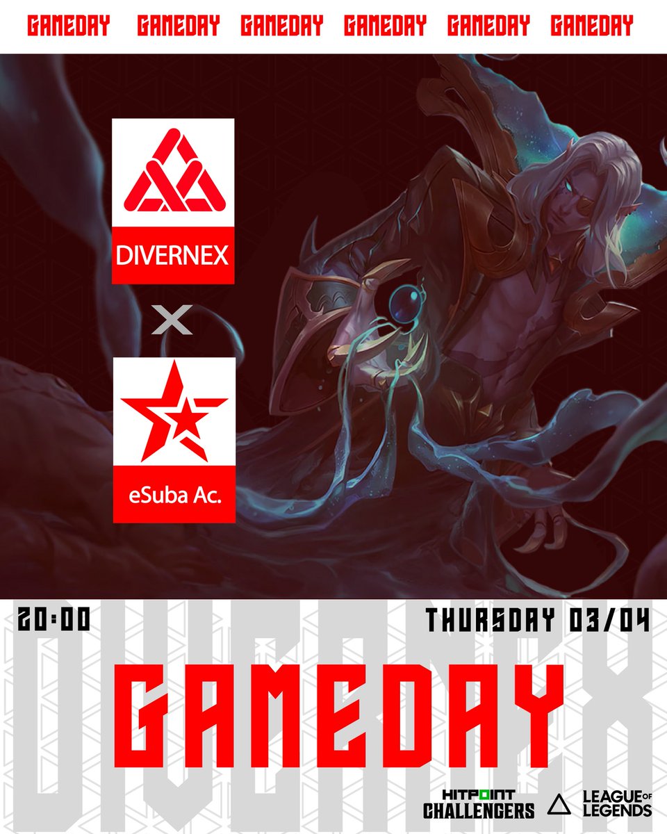 Dnes ve 20:00 hrajeme náš první zápas v Hitpoint Challengers proti <a href="/esubacz/">eSuba</a> academy ! ❤️🖤
#LeagueOfLegends
