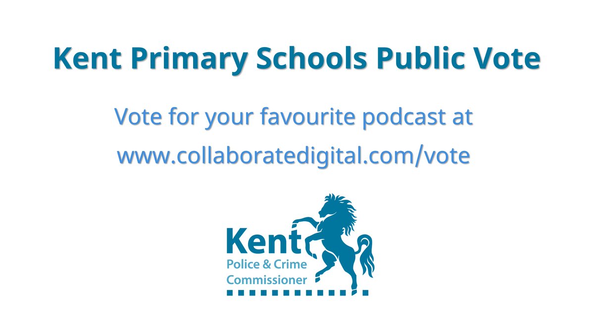 Collaborate Digital (@collaboratedigi) on Twitter photo It's the last chance to vote for your favourite Kent primary school podcast - they're amazingly creative and demonstrate a clear understanding of some of the risks they face when online - voting closes at 5pm collaboratedigital.com/vote <a href="/kent_police/">Kent Police (UK)</a>
<a href="/KYCC/">Kent Youth County Council</a>
<a href="/PCCKent/">Kent PCC's Office</a>
<a href="/matthewinkent/">Matthew Scott PCC</a> It's the last chance to vote for your favourite Kent primary school podcast - they're amazingly creative and demonstrate a clear understanding of some of the risks they face when online - voting closes at 5pm collaboratedigital.com/vote <a href="/kent_police/">Kent Police (UK)</a>
<a href="/KYCC/">Kent Youth County Council</a>
<a href="/PCCKent/">Kent PCC's Office</a>
<a href="/matthewinkent/">Matthew Scott PCC</a>
