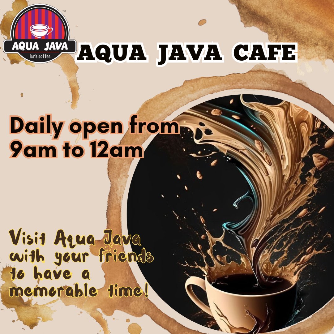 aquajavacafe's tweet photo. Visit Aqua Java with your friends to have a memorable time! https://t.co/7gAFiHjuBw