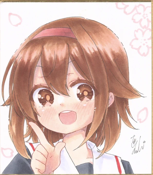 京都用色紙2 #1日1絵ちま 