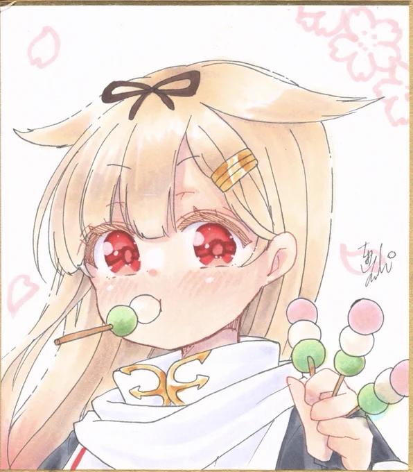 京都用色紙2 #1日1絵ちま 
