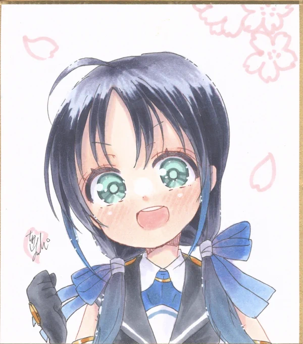 京都用色紙2 #1日1絵ちま 
