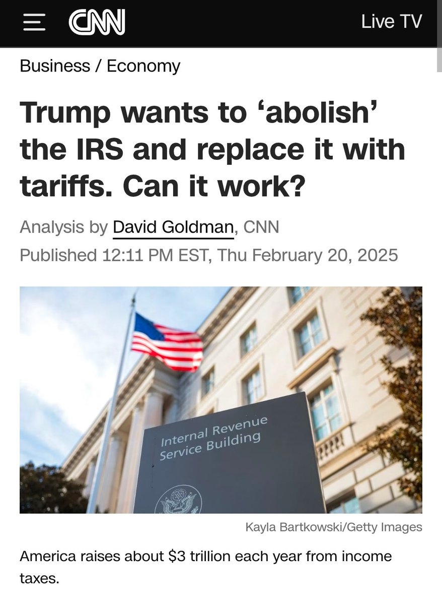SaberinSecurity's tweet photo. @catturd2 Is Trump (a) the master negotiator who eliminated all tariffs, (b) the hero who eliminated all income tax, or (c) the guy who made a big deal about tweaking tariffs and income tax? https://t.co/fDatOa0NZ0