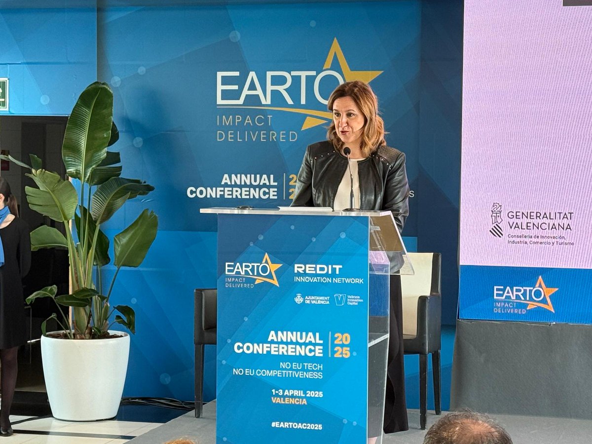 EARTO (@eartobrussels) on Twitter photo 📢 <a href="/mjosecatala/">María José Catalá</a>, Valencia City Mayoress intervenes now at the #EARTOAC2025: “We are the region with the most startups in Spain. It’s not only about innovation but also about mentality.” 📢 <a href="/mjosecatala/">María José Catalá</a>, Valencia City Mayoress intervenes now at the #EARTOAC2025: “We are the region with the most startups in Spain. It’s not only about innovation but also about mentality.”