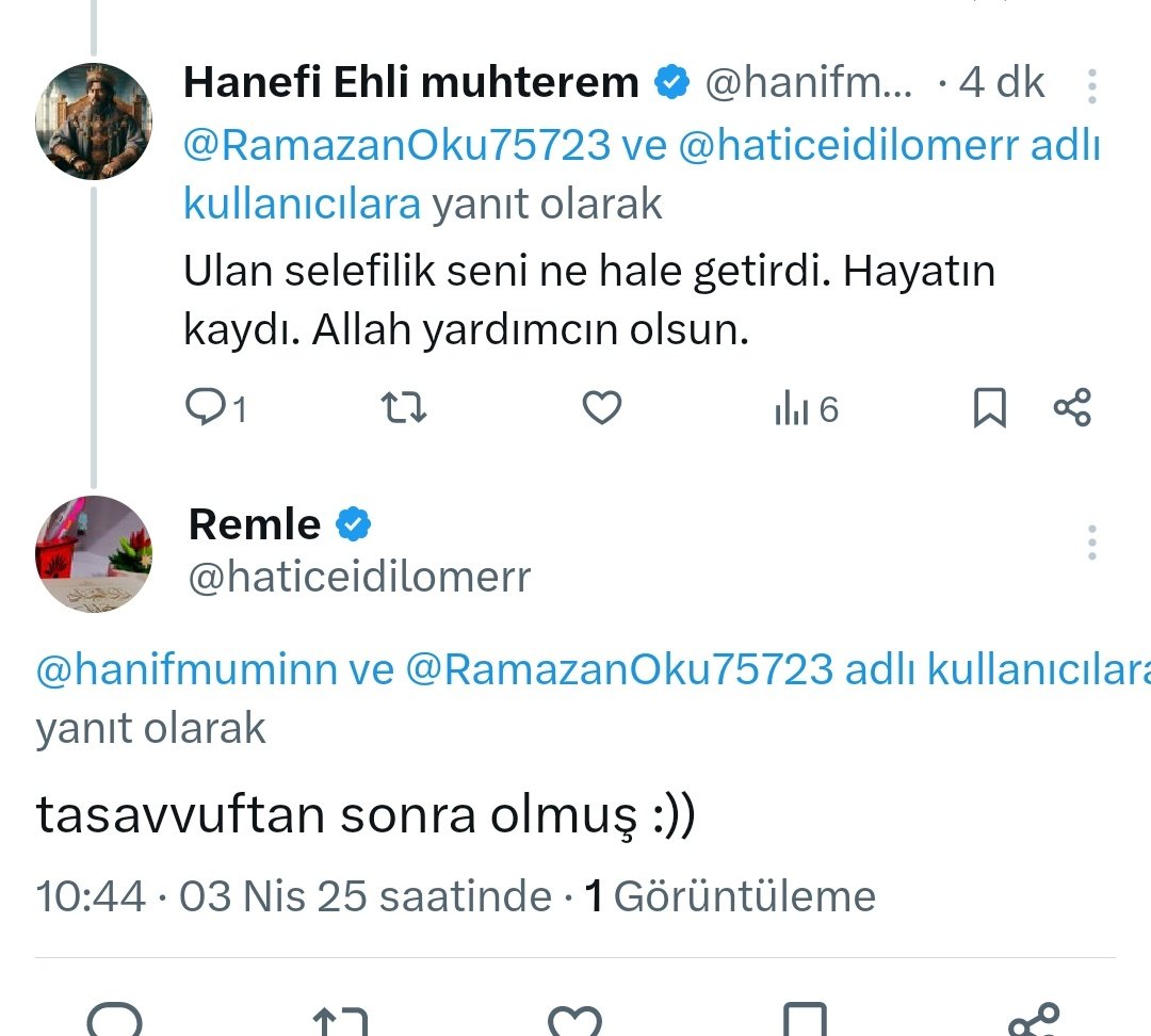 Psikolojim üzerinden sufi selefi kavgası yapıyorlar.

Kafayı yemişler 😊
