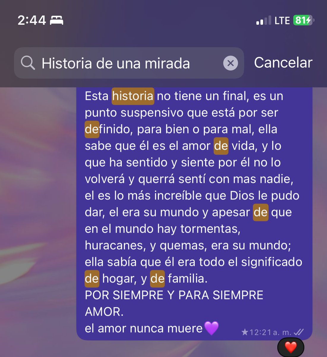 La mejor historia jamas contada. ♾️