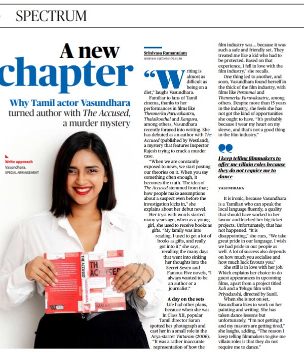 What happens when an actor decides to write a crime thriller? 
Read <a href="/ivasuuu/">Vasundhara</a>'s fascinating interview with <a href="/the_hindu/">The Hindu</a>. 

The Accused is available in bookstores and online.