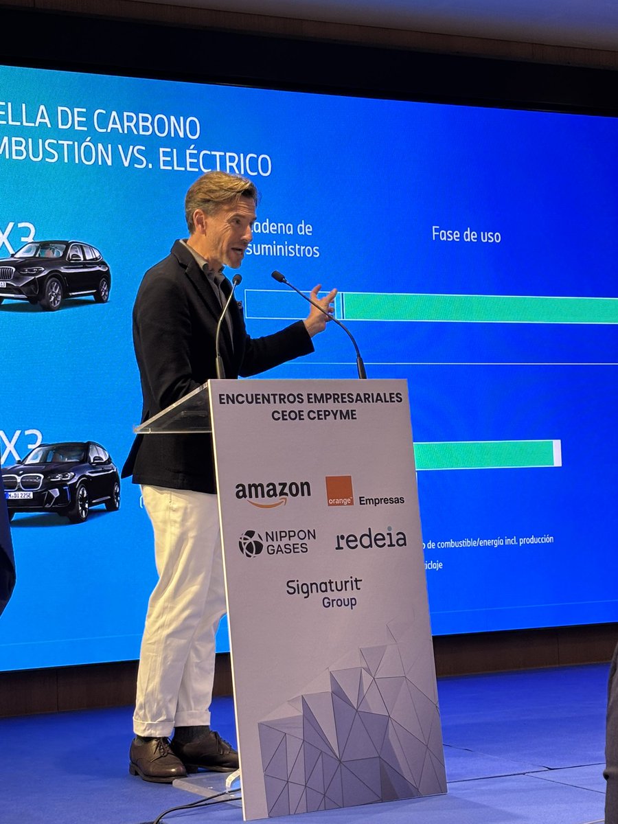 Encuentro profesional <a href="/CEOE_ES/">CEOE</a> @cepyme El #reciclaje solo es viable y rentable si se tiene en cuenta desde el inicio de la cadena de producción <a href="/BMW/">BMW</a> ya diseña sus asientos desde origen 100% reciclables. #manuelterroba presidente de  BMW