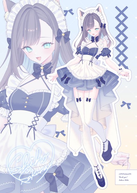 COMMISSION💙
ご依頼主様のオリジナルキャラクターに、オリジナルのメイド服をデザインさせて頂きました!髪色がとても素敵だったので、夜明けのようなグラデーションのメイド服をデザインしてみました✨ご依頼いただきありがとうございました💘
https://t.co/9RcdfKpgD7
#Skeb