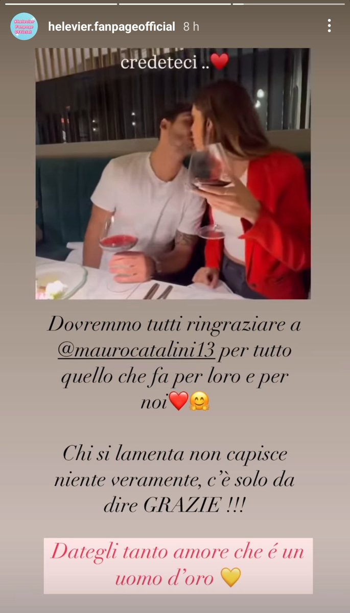 Grazie di cuore Mauro 🫶🤍 
#helevier