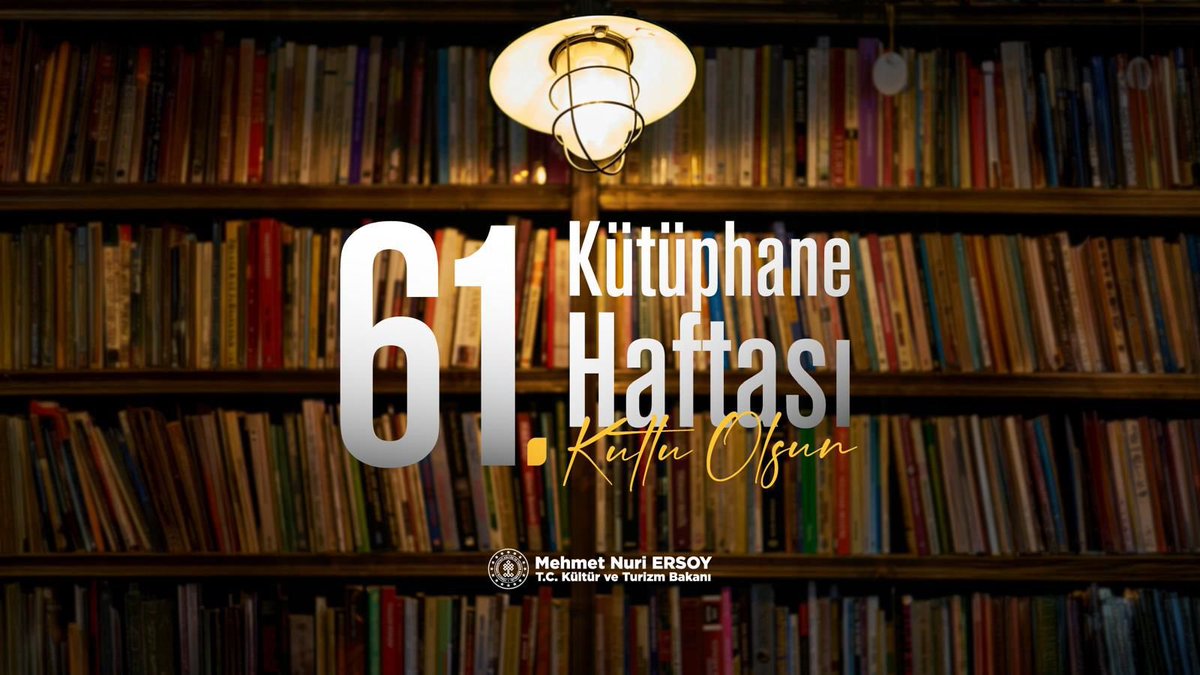 Kütüphaneler sadece bilgiye değil; edebiyata, sanata, kültüre ve yaratıcılığa açılan kapılardır.

61.Kütüphane Haftası’nı “Üreten Kütüphaneler” temasıyla kutlarken, çağın ruhunu yakalayan, öğrenmeyi ve üretmeyi teşvik eden bu dinamik merkezleri hep birlikte selamlıyoruz.