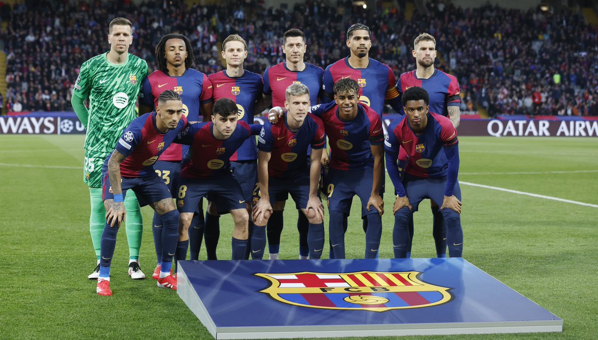 _BeFootball's tweet photo. 🚨 𝗟𝗘 𝗚𝗥𝗢𝗨𝗣𝗘 𝗗𝗨 𝗕𝗔𝗥𝗖̧𝗔 𝗖𝗥𝗢𝗜𝗧 𝗔𝗨 𝗧𝗥𝗜𝗣𝗟𝗘́ 𝗖𝟭 - 𝗟𝗜𝗚𝗔 - 𝗖𝗢𝗨𝗣𝗘 𝗗𝗨 𝗥𝗢𝗜 💙❤️☘️ (les Blaugrana l’ont déjà réalisé 2 fois, en 2009 et 2015) :

Pedri 🇪🇸 : “𝗢𝗻 𝗲𝘀𝘁 𝗲𝗻𝗰𝗼𝗿𝗲 𝗲𝗻 𝗹𝗶𝗰𝗲 𝗽𝗼𝘂𝗿 𝘁𝗼𝘂𝘀 𝗹𝗲𝘀 𝘁𝗿𝗼𝗽𝗵𝗲́𝗲𝘀, 𝗮𝗹𝗼𝗿𝘀 𝗽𝗼𝘂𝗿𝗾𝘂𝗼𝗶 𝗻𝗲 𝗽𝗮𝘀 𝗽𝗲𝗻𝘀𝗲𝗿 𝗮𝘂 𝘁𝗿𝗶𝗽𝗹𝗲́ ?”

Baldé 🇪🇸 : “𝗕𝗶𝗲𝗻 𝘀𝘂̂𝗿 𝗾𝘂𝗲 𝗹𝗲 𝘁𝗿𝗶𝗽𝗹𝗲́ 𝗲𝘀𝘁 𝗽𝗼𝘀𝘀𝗶𝗯𝗹𝗲. 𝗦𝗶 𝘃𝗼𝘂𝘀 𝗲̂𝘁𝗲𝘀 𝗲𝗻 𝗹𝗶𝗰𝗲 𝗽𝗮𝗿𝘁𝗼𝘂𝘁, 𝗰'𝗲𝘀𝘁 𝘂𝗻𝗲 𝘃𝗿𝗮𝗶𝗲 𝗼𝗽𝘁𝗶𝗼𝗻. »

Koundé 🇫🇷 : “𝗢𝗻 𝗿𝗲̂𝘃𝗲 𝗱𝘂 𝘁𝗿𝗶𝗽𝗹𝗲́. 𝗟𝗮 𝗿𝗼𝘂𝘁𝗲 𝗲𝘀𝘁 𝗹𝗼𝗻𝗴𝘂𝗲, 𝗺𝗮𝗶𝘀 𝗼𝗻 𝘆 𝗰𝗿𝗼𝗶𝘁.”

Flick 🇩🇪 : “𝗟𝗲 𝘁𝗿𝗶𝗽𝗹𝗲́ ? 𝗢𝗻 𝗽𝗲𝘂𝘁 𝗲𝗻 𝗿𝗲̂𝘃𝗲𝗿. 𝗥𝗲̂𝘃𝗲𝗿, 𝗰'𝗲𝘀𝘁 𝗽𝗲𝗿𝗺𝗶𝘀.”

𝗔𝗨𝗖𝗨𝗡 𝗔𝗨𝗧𝗥𝗘 𝗖𝗟𝗨𝗕 𝗘𝗦𝗣𝗔𝗚𝗡𝗢𝗟 𝗡’𝗔 𝗥𝗘́𝗔𝗟𝗜𝗦𝗘́ 𝗖𝗘𝗧𝗧𝗘 𝗣𝗘𝗥𝗙𝗢𝗥𝗠𝗔𝗡𝗖𝗘. 🚫❌