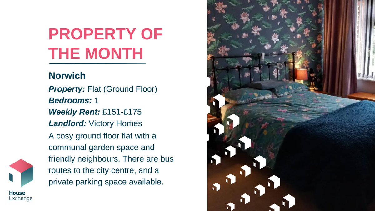 Are you looking for a one-bedroom flat in #Norwich?

This cosy ground floor flat is available for a #MutualExchange! It has a lovely communal garden, private parking space and is only a 15 minute walk from the centre of Norwich. Find out more below 👇

houseexchange.org.uk/property-searc…
