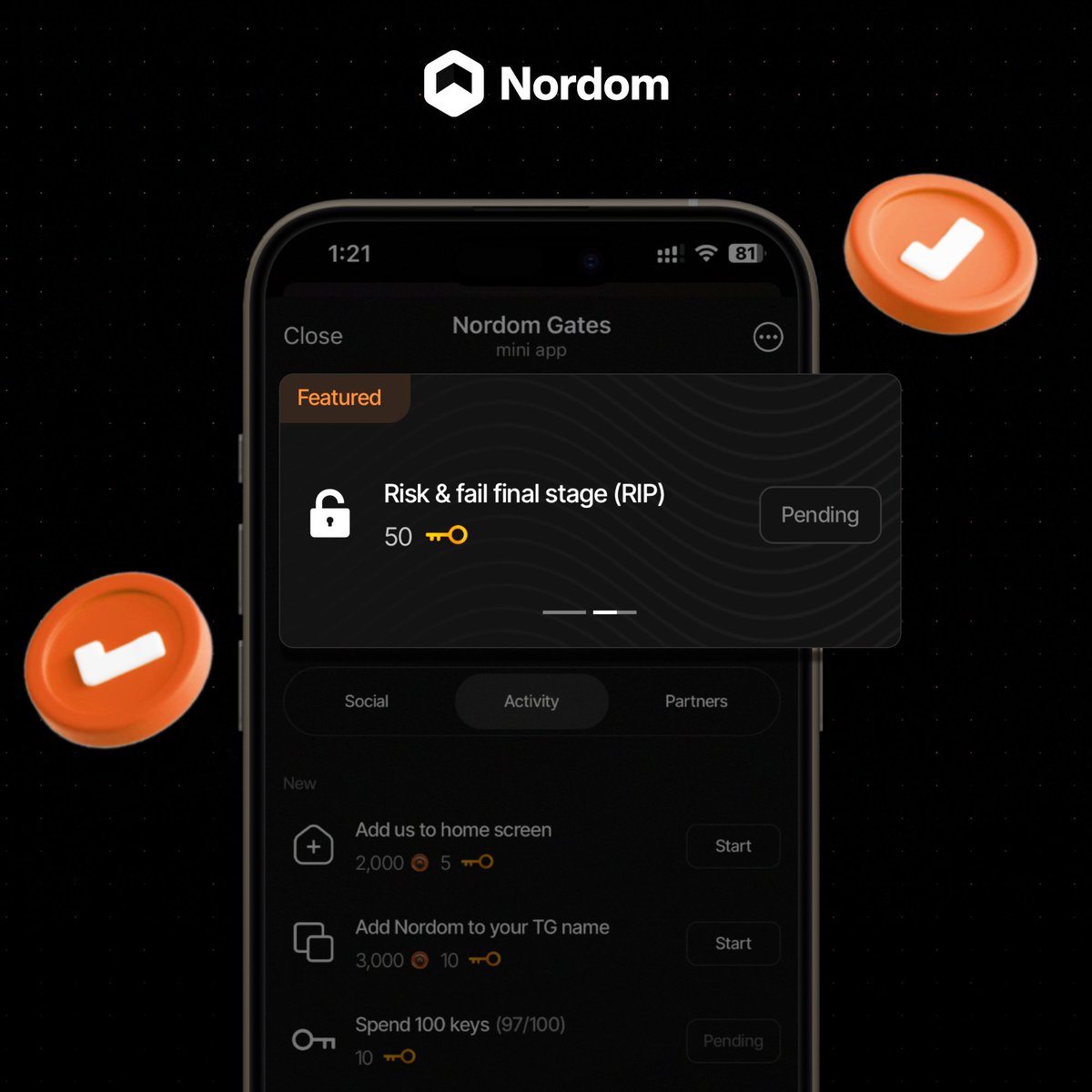 Nordom (@nordomexchange) on Twitter photo Has anyone been unlucky enough to complete this task? 😁
We are truly sorry if so 💔 Has anyone been unlucky enough to complete this task? 😁
We are truly sorry if so 💔
