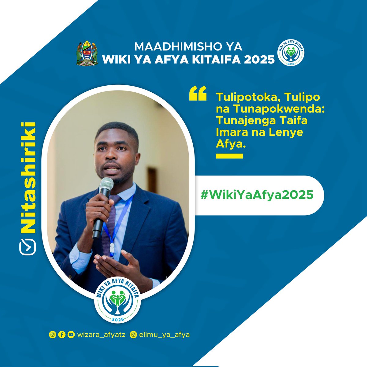 AsteliusAlistid's tweet photo. TUTASHIRIKI #WIKIYAAFYA2025 https://t.co/NHYwlkGBrp
