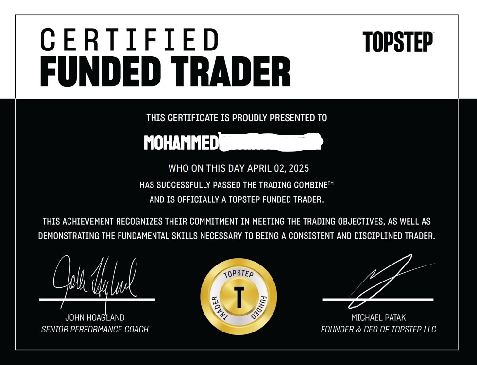 Dev2Mohammed's tweet image. Finally, After 12 Eval loss, I passed my 1st Topstep Evaluation.. congratulations to me..
#ict #nq #es #Futures #StockMarket #FundedTrader