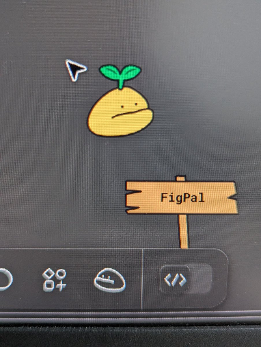 vekidesign's tweet photo. #figpal　急に現れたアイコンクリックしたらゆるい子出てきた..大福みたいなやつ可愛い https://t.co/GAM96aZQOQ