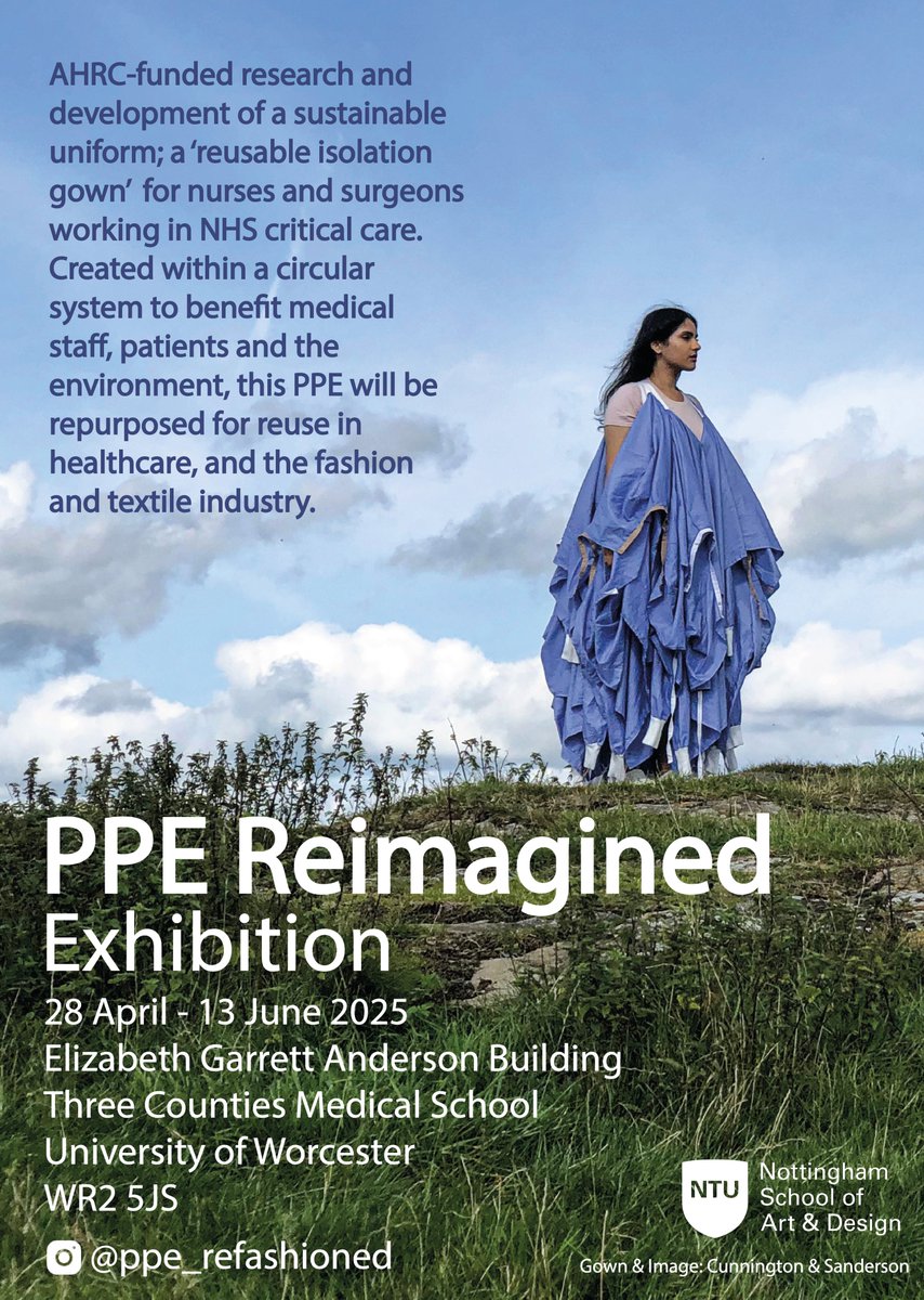 The Infirmary Museum ๐ (@infirmaryworc) on Twitter photo New Exhibition
From the 28th April to the 13th June <a href="/WorcesterUni/">Worcester University</a> Three Counties Medical School will be displaying 'PPE Reimagined'. It is a wonderful fusion of healthcare, fashion and textile design. This exhibition was created at <a href="/NottmTrentUni/">Nottingham Trent University</a>. It is free to visit! <a href="/tcms_worc/">@tcms</a> New Exhibition
From the 28th April to the 13th June <a href="/WorcesterUni/">Worcester University</a> Three Counties Medical School will be displaying 'PPE Reimagined'. It is a wonderful fusion of healthcare, fashion and textile design. This exhibition was created at <a href="/NottmTrentUni/">Nottingham Trent University</a>. It is free to visit! <a href="/tcms_worc/">@tcms</a>