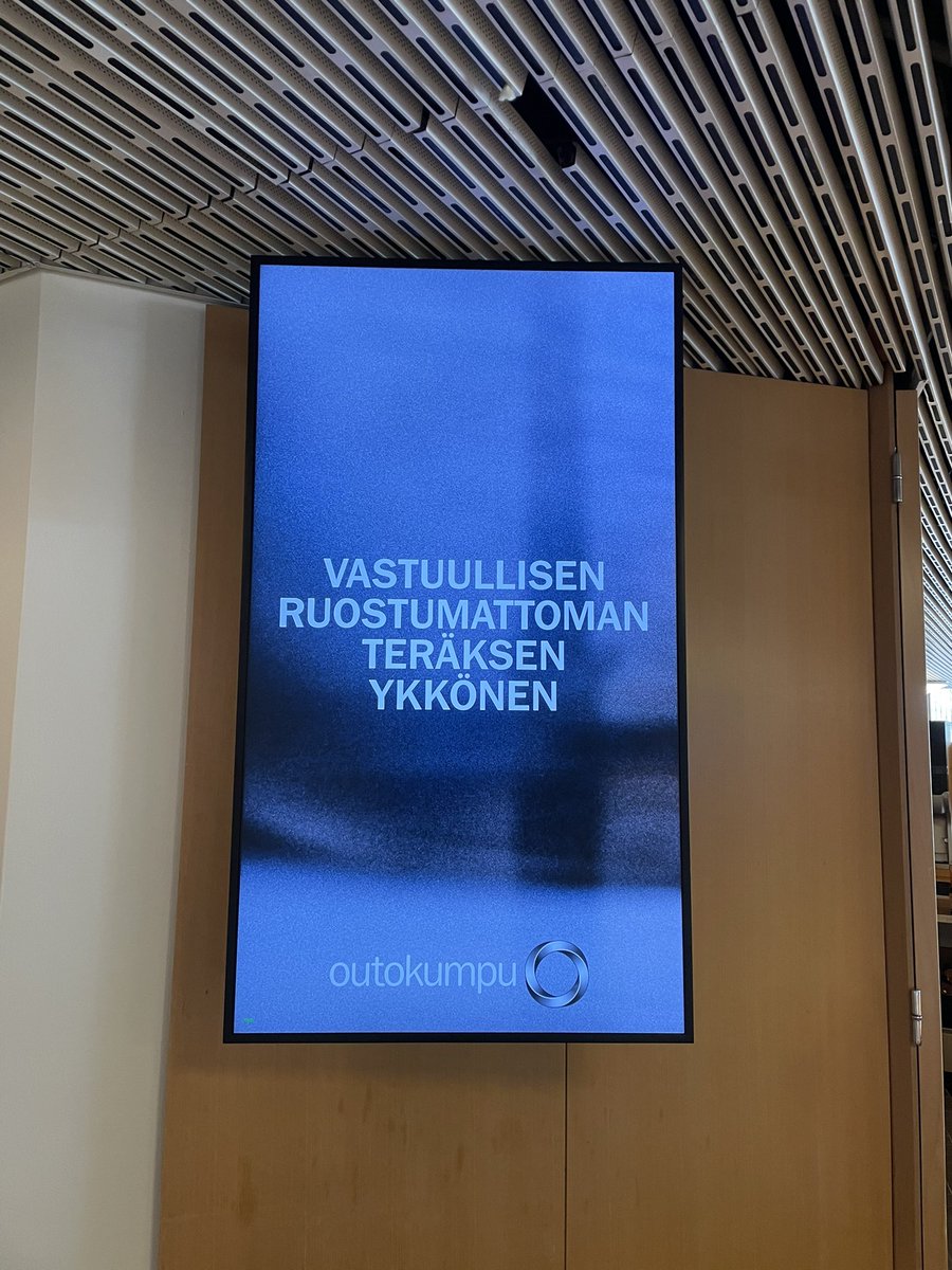What an interesting third working day at Outokumpu! The annual general meeting in Finlandia hall. With close colleagues Päivi Allenius and Heidi Peltonen.