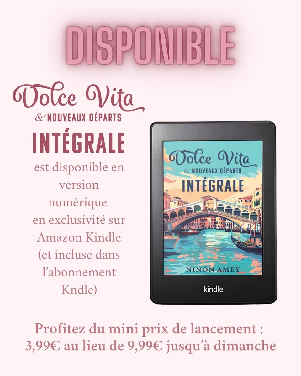 🎉 IL EST LÀÀÀÀÀÀ 🎉

Ça y est, l’INTÉGRALE de DOLCE VITA &amp; NOUVEAU DÉPART est désormais entre vos mains !

Prévoyez quelques heures/jours de lecture ! L’ebook fait quand même 1248 pages !

amzn.to/4kecpxO