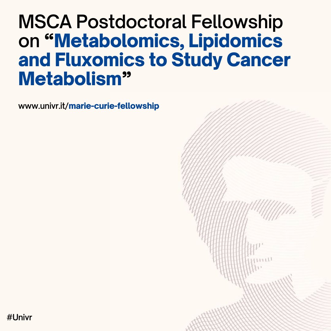 MSCA Postdoctoral Fellowship on “Metabolomics, Lipidomics and Fluxomics to Study Cancer Metabolism”

Deadline: 30 June 2025

Info: u.garr.it/bk8Ak